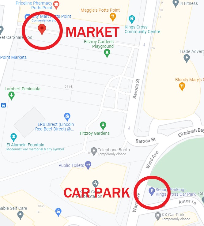 Kings Cross Car Park Map